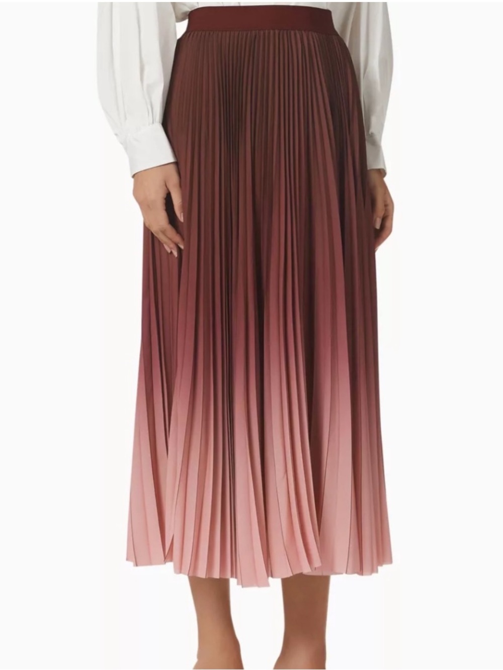 Max Mara Fulcro ombré pleated skirt